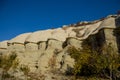 Cappadokia rock towers and cave houses Royalty Free Stock Photo